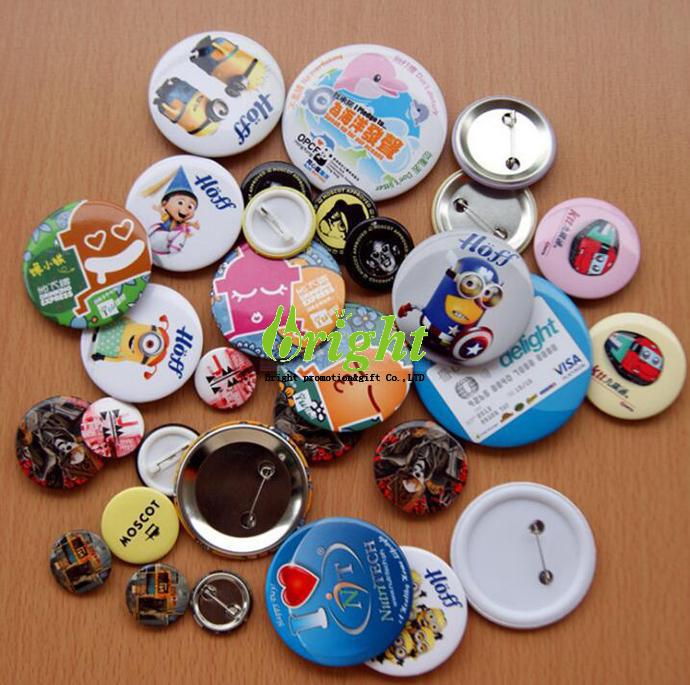 Tin pin and badges